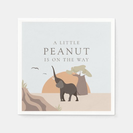 Een beetje pinda | Boho Safari Desert Baby shower Servet (Voorkant)