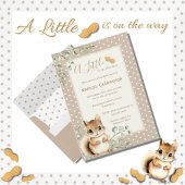 Een beetje pinda dierneutraal Baby shower Kaart