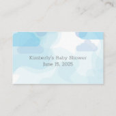 Een beetje pinda olifant jongen douche luier rafel informatiekaartje (Achterkant)