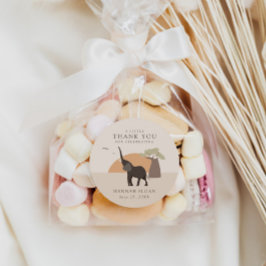 Een beetje pinda | Safari Desert Baby shower Boho Ronde Sticker