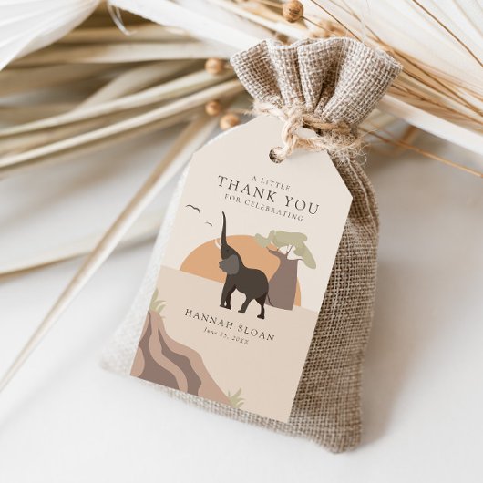 Een beetje pinda | Safari Desert Baby shower Favor Cadeaulabel