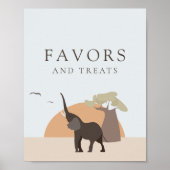 Een beetje pinda | Safari Woestijn Favorieten & Ve Poster (Voorkant)