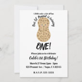 Een beetje pinda Schattige grillige 1e verjaardag  Kaart (Voorkant)