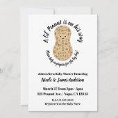 Een beetje pinda Schattigee grillige Unisex Baby s Kaart (Voorkant)