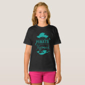 Een beetje piraat een hele partij zeemeermin t-shirt (Voorkant volledig)