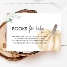 Een beetje pompoen Baby shower boek aanvraag