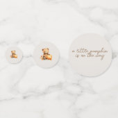 Een beetje pompoen Baby shower decoraties Confetti (Achterkanten)