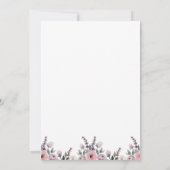 Een beetje pompoen Baby shower Floral Herfst Kaart (Achterkant)