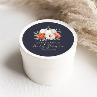 Een beetje pompoen Baby shower in het voordeel van Ronde Sticker
