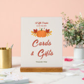 Een beetje pompoen Baby shower Kaarten & cadeaubor Acryl Bord (Huwelijk)