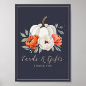 Een beetje pompoen Baby shower Kaarten en geschenk Poster (Voorkant)