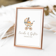 Een beetje pompoen Baby shower Kaarten en geschenk