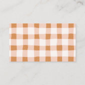 Een beetje pompoen Baby shower luier Raffle Kaarte Informatiekaartje (Achterkant)