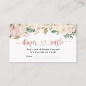 Een beetje Pompoen Baby shower Luier Raffle Ticket Informatiekaartje (Voorkant)