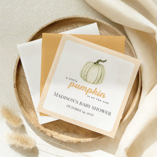 Een beetje pompoen Baby shower papier servet