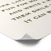 Een beetje pompoen Baby shower 's avonds laat luie Poster (Hoek)