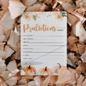 Een beetje pompoen Baby shower voorspelt Kaart