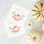 Een beetje pompoen Baby shower Waterverf Servet