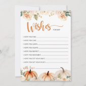 Een beetje pompoen Baby shower wensen voor Baby Ka Kaart (Voorkant)