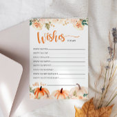 Een beetje pompoen Baby shower wensen voor Baby Ka Kaart