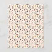 Een beetje pompoen Bloemen Budget Herfst Baby show (Achterkant)