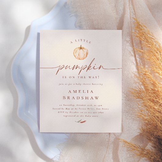 Een beetje pompoen Bloemen Budget Herfst Baby show