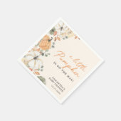 Een beetje pompoen bloemenboho rustiek Baby shower Servet (Hoek)