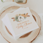 Een beetje pompoen bloemenboho rustiek Baby shower Servet