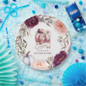 Een beetje pompoen bloemenfeest 1e herfst papieren bordje (Feest)