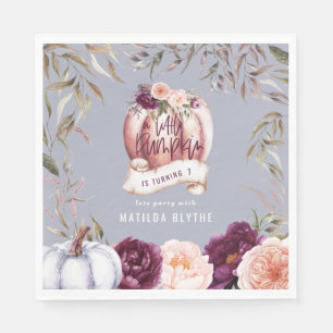 Een beetje pompoen bloemenfeest 1e herfst servet