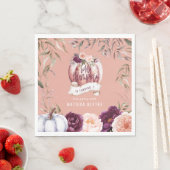 Een beetje pompoen bloemenfeest 1e herfst servet (Insitu)