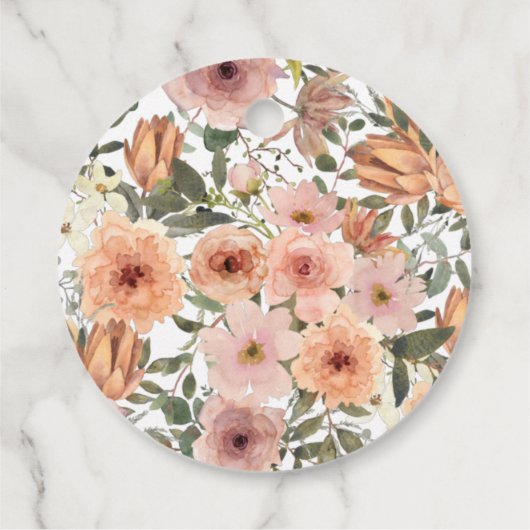 Een beetje pompoen bloesem bedankjes labels (Achterkant)