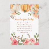 Een beetje pompoen boho boeken voor Baby Informatiekaartje (Voorkant)
