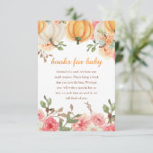 Een beetje pompoen boho boeken voor Baby Informatiekaartje (Staand voorkant)