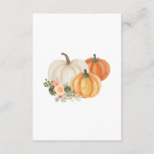 Een beetje pompoen boho boeken voor Baby Informatiekaartje (Achterkant)