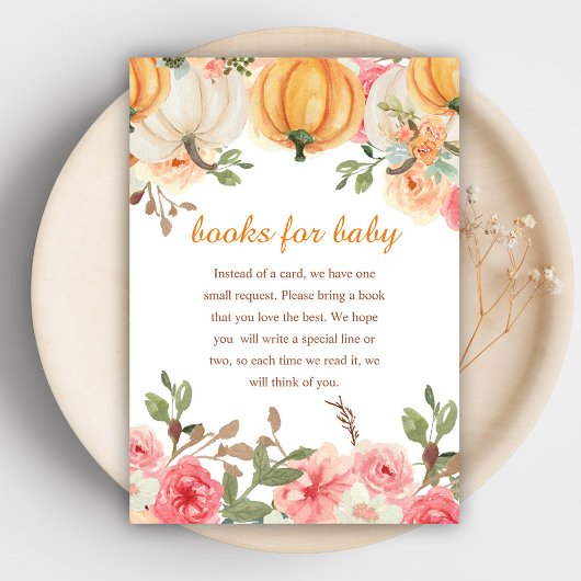 Een beetje pompoen boho boeken voor Baby Informatiekaartje