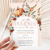 Een beetje pompoen boho Herfst bloemig Baby shower Kaart