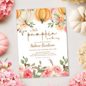 Een beetje pompoen boho rustieke Herfst Baby showe Kaart