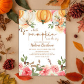 Een beetje pompoen boho rustieke Herfst Baby showe Kaart