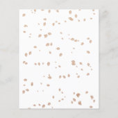 Een beetje pompoen budget baby douche uitnodiginge flyer (Achterkant)