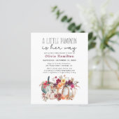 Een beetje pompoen budget Herfst bloemig Baby show (Staand voorkant)