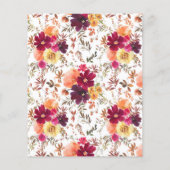 Een beetje pompoen budget Herfst bloemig Baby show (Achterkant)