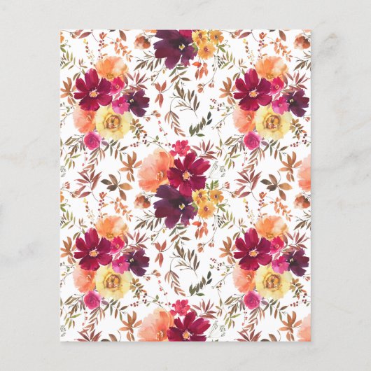 Een beetje pompoen budget Herfst bloemig Baby show (Achterkant)