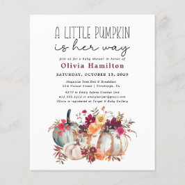 Een beetje pompoen budget Herfst bloemig Baby show