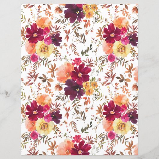 Een beetje pompoen budget Herfst bloemig Baby show (Achterkant)