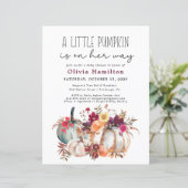 Een beetje pompoen budget Herfst bloemig Baby show (Staand voorkant)