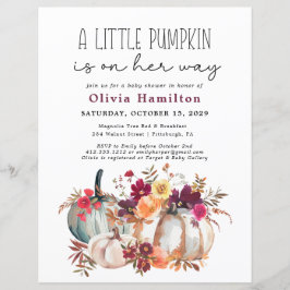 Een beetje pompoen budget Herfst bloemig Baby show