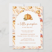 Een beetje pompoen Elegante Herfst Bloemen Kaart (Voorkant)