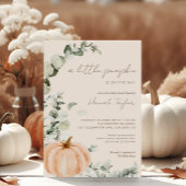 Een beetje pompoen genderneutraal Baby shower Kaart