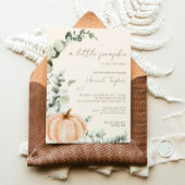 Een beetje pompoen genderneutraal Baby shower Kaart